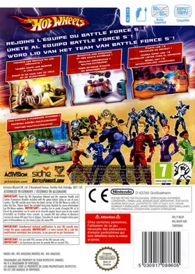 Hot Wheels - Battle Force 5 box cover back